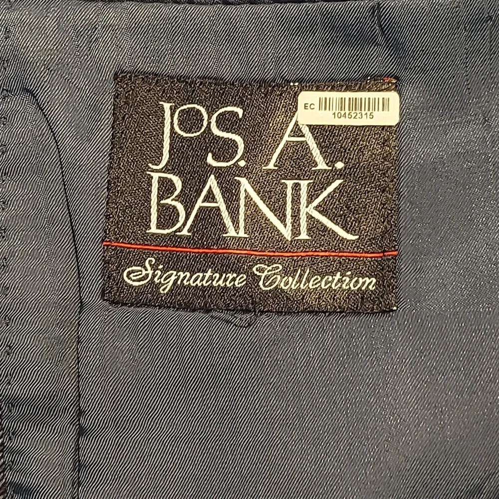 Jos. A. Bank Signature Collection‎ Tailored Fit Silk Wool Blue Blazer Jacket 48R